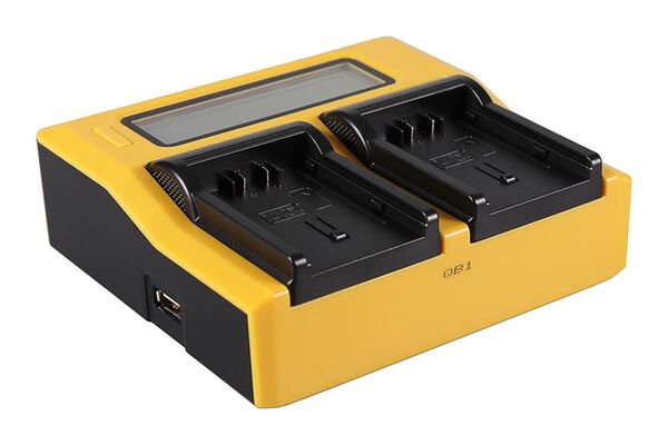 Patona Dual LCD USB Ladegerät für Panasonic  VBN130 
