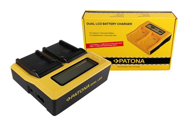 Patona Dual LCD USB Ladegerät für Panasonic  VWVBD29