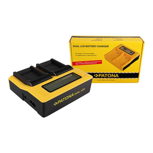 Patona Dual LCD USB Ladegerät für Acer Medion DC-8300 DS-8330 CP8530 CP-8530 CP8531 CP-8531 