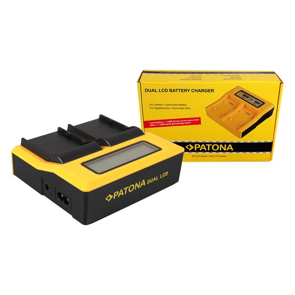 Patona Dual LCD USB Ladegerät für Canon BP-A30 EOS C200 C200B C200 PL C300 Mark II XF705 CA-CP200L 