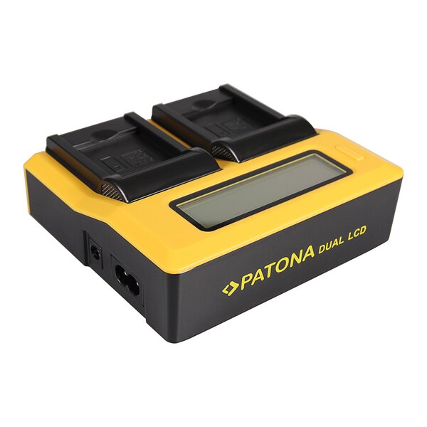 Patona Dual LCD USB Ladegerät für Casio NP-120 CoolPix S2500 S3100 S4100 