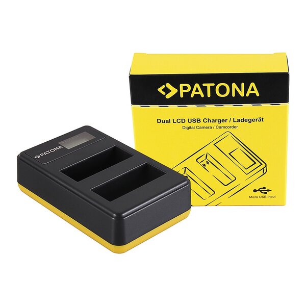 Patona Dual LCD USB Ladegerät für Nikon EN-EL14 CoolPix 