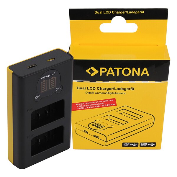 Patona Dual LCD USB Ladegerät für Nikon EN-EL25 Z30 Z50 Z fc 