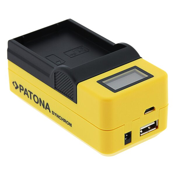 Patona Dual LCD USB Ladegerät für Olympus OM-1 BLX-1 