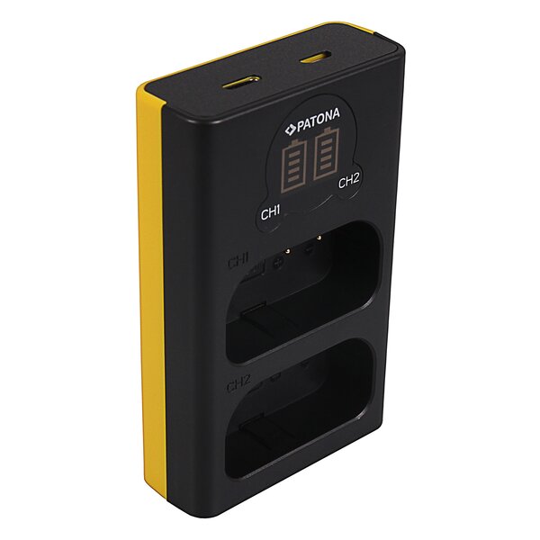 Patona Dual LCD USB Ladegerät für Panasonic DMW-BLJ31 Lumix DC-S1 DC-S1R DC-S1H 