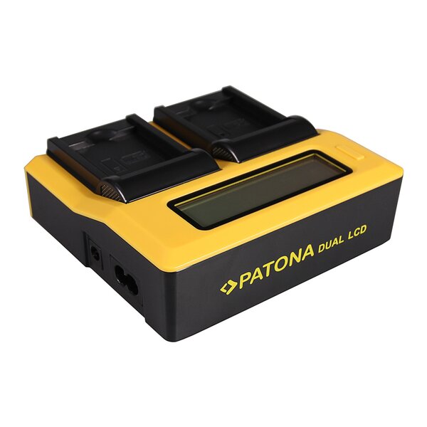 Patona Dual LCD USB Ladegerät für Samsung BP88B MV900 MV900F 