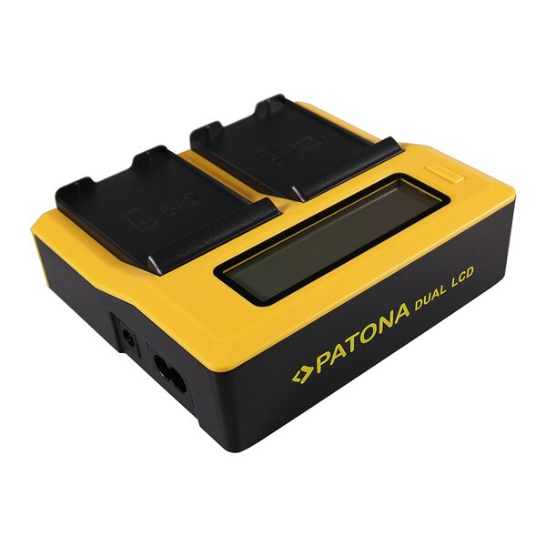 Patona Dual LCD USB Ladegerät für Samsung EB-F1A2GBU I519 I569 I579 I8150 i8150 W i9050 i9100 