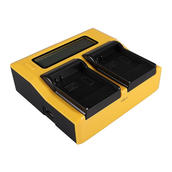 Patona Dual LCD USB Ladegerät für Samsung IA-BP85 ST BP85ST BP-85ST 