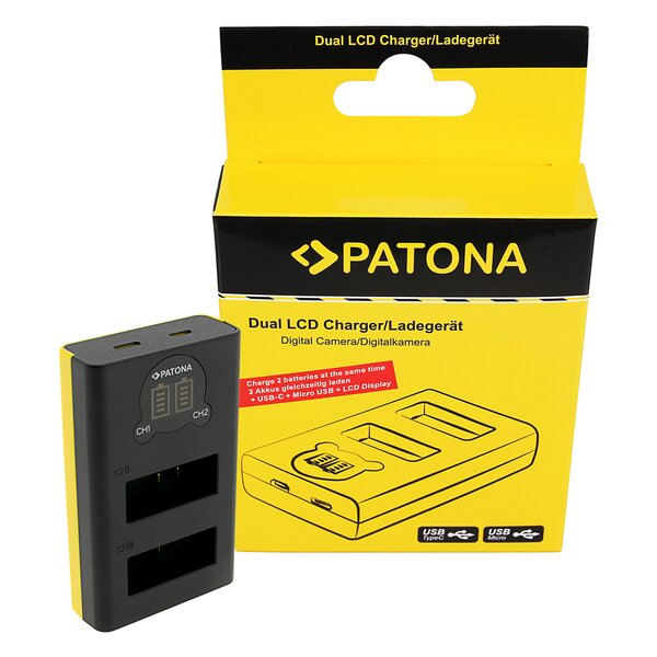 Patona Dual LCD USB Ladegerät  GoPro Hero 13 
