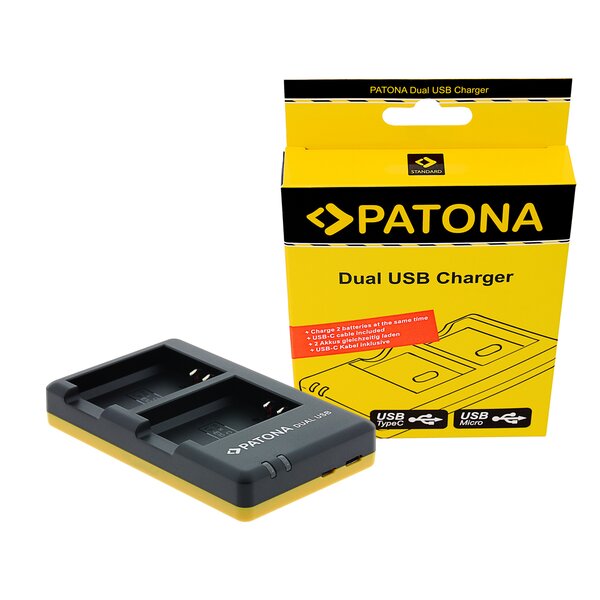 Patona Dual Schnell-Ladegerät für Canon  LP-E10