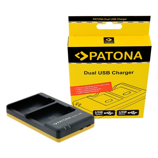 Patona Dual Schnell-Ladegerät für Canon  LP-E8