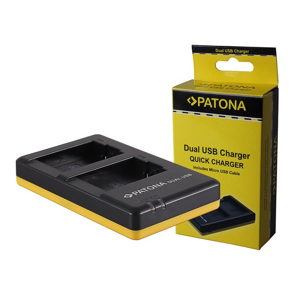 Patona Dual Schnell-Ladegerät für Leica BP-DC9 Panasonic  DMW-BMB9 