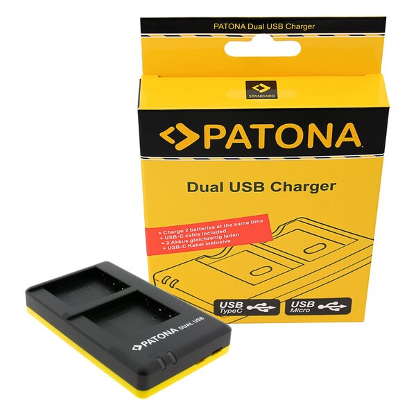 Patona Dual Schnell-Ladegerät für Panasonic  DMC-GF6 
