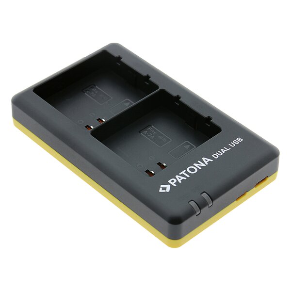 Patona Dual USB Ladegerät für Arlo A-7A A-14 Pro 3 Pro 4 FB-1001 2GB VML2030 Ultra 2 incl. USB-C Kabel 