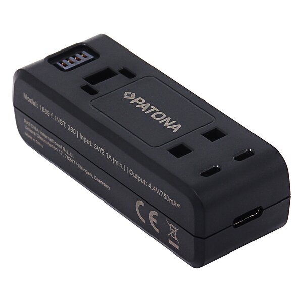 Patona Dual USB Ladegerät für Insta360 ONE R 360 ONE RS INST100-04 