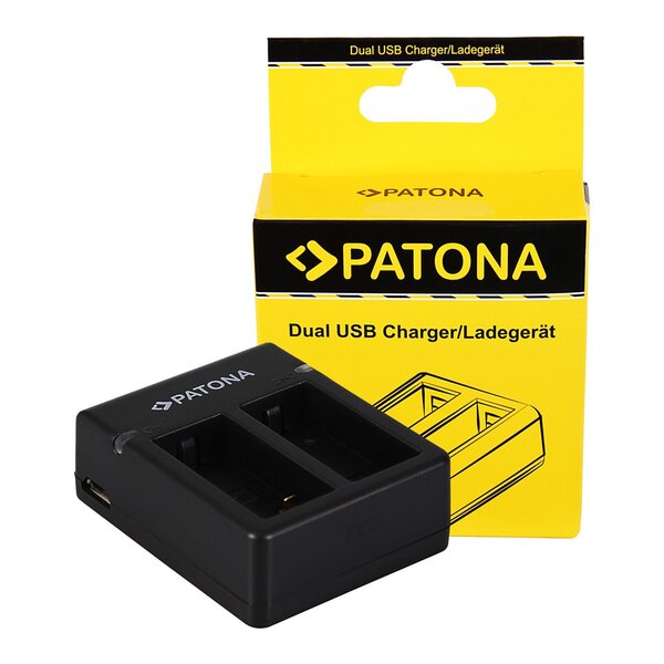 Patona GoPro Hero 3 AHDBT-301 USB Dual Ladegerät inkl. Micro-USB cabel 
