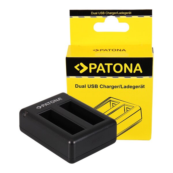 Patona GoPro Hero 4 AHDBT-401 USB Dual Ladegerät incl. Mini-USB Kabel 