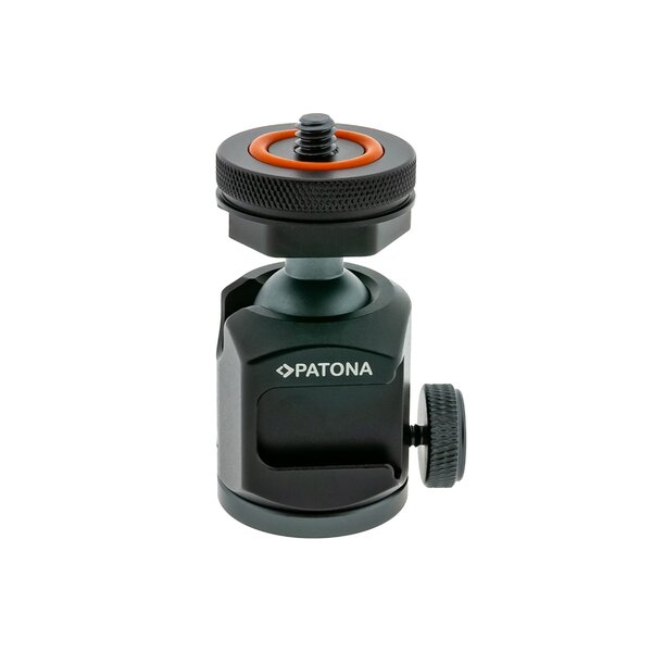 Patona Kugelkopf mit Blitzschuh für Kamerastative 