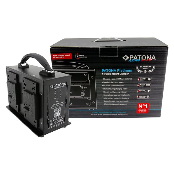 Patona Platinum 4-channel Ladegerät für B-mount batteries 3A*4 