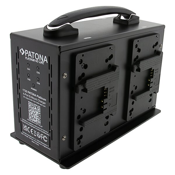 Patona Platinum 4-channel Ladegerät für B-mount batteries 3A*4 
