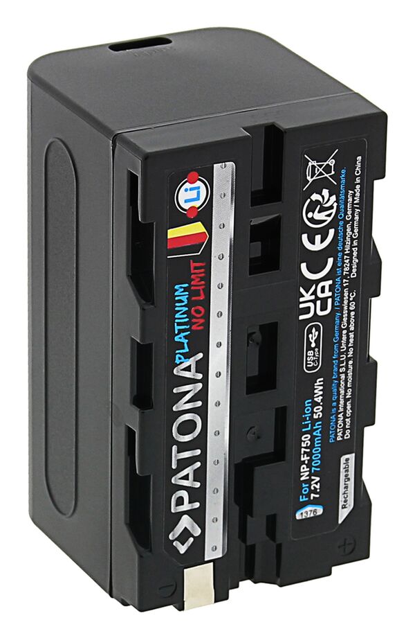 Patona Platinum Akku mit USB-C Input für Sony  NP-F750