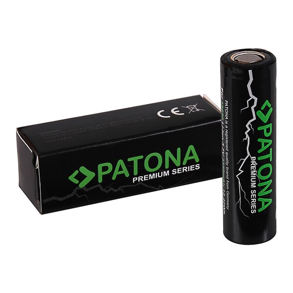 Patona Premium 18650 Cell 18650 Li-ion Akku unprotected 3,7V 3350mAh 