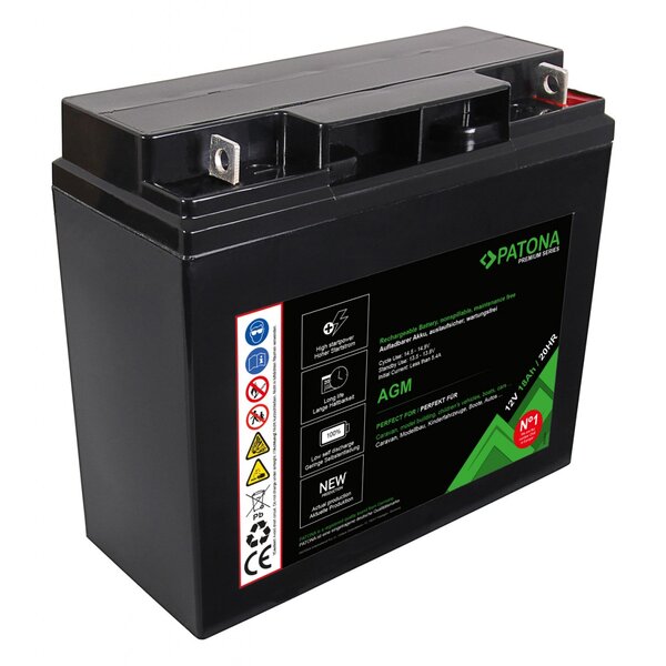 Patona Premium AGM LeadAkku 12V 18Ah 20HR 