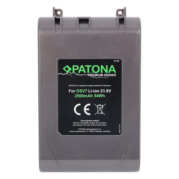 Patona Premium Akku 2500mAh für Dyson V7 Motorkopf Trigger Tier Auto+Boot Absolut SV11 968670-02 968670-03 