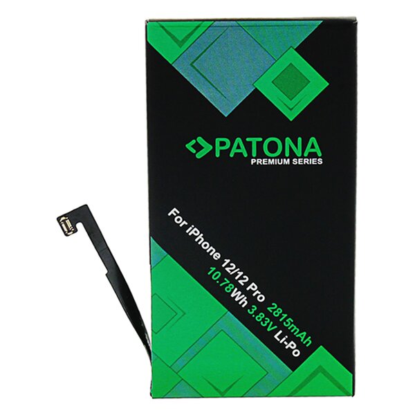 Patona Premium Akku für Apple iPhone 12 12 Pro A2172 A2341 A2402 A2403 A2404 A2406 A2407 A2408 incl. power tool set 