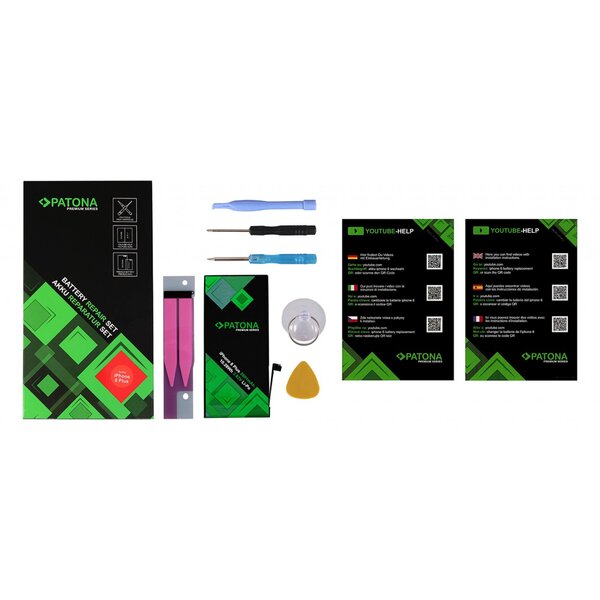 Patona Premium Akku für Apple iPhone 8 Plus 616-00367 incl. tool set 