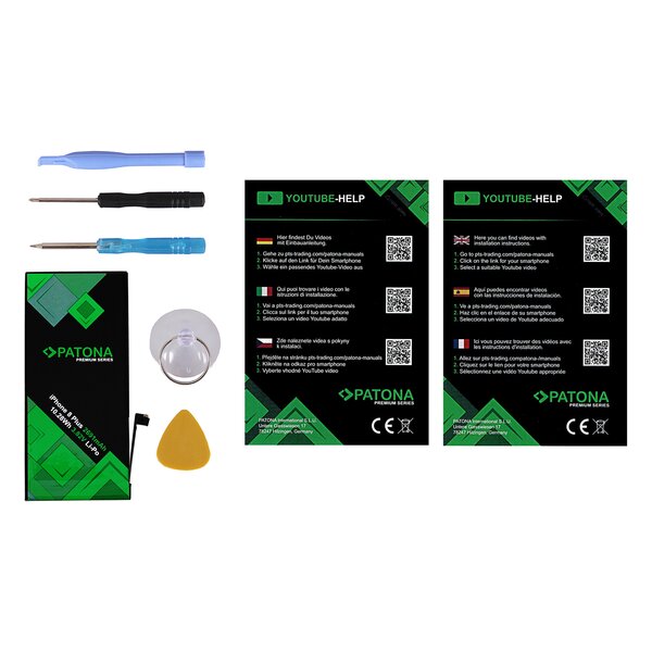 Patona Premium Akku für Apple iPhone 8 Plus 616-00367 incl. tool set 