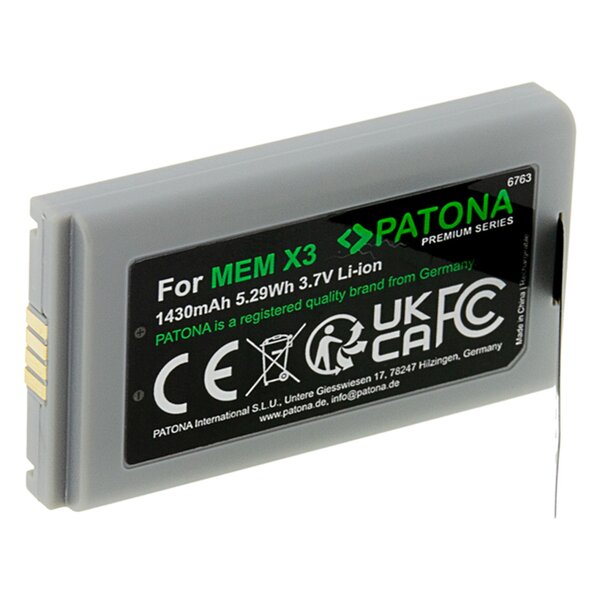 Patona Premium Akku für Datalogic CVR2 Memor X3 11300794 3H21-00000370 94ACC0083 94ACC1368 BP08-000600 