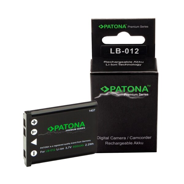 Patona Premium Akku für Kodak LB-012 Easyshare M125 M215 M23 M5350 M552 PixPro FZ51 FZ52 FZ53 