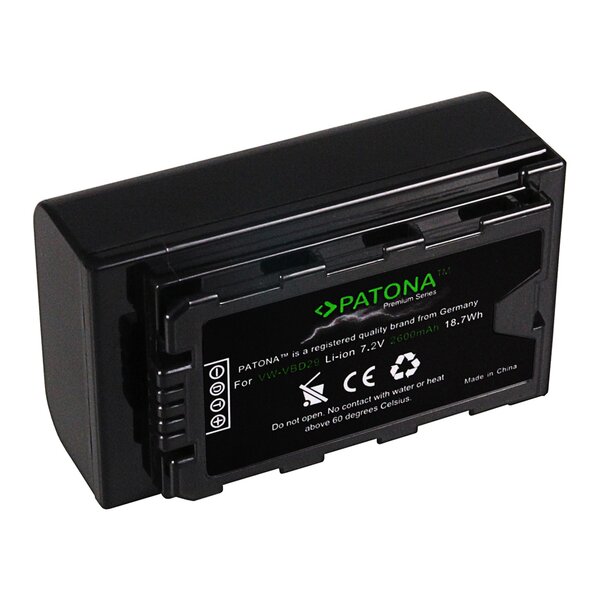Patona Premium Akku für Panasonic VW-VBD29 AJ-PX298MC HDC-MDH2GK Aj-HPX270 