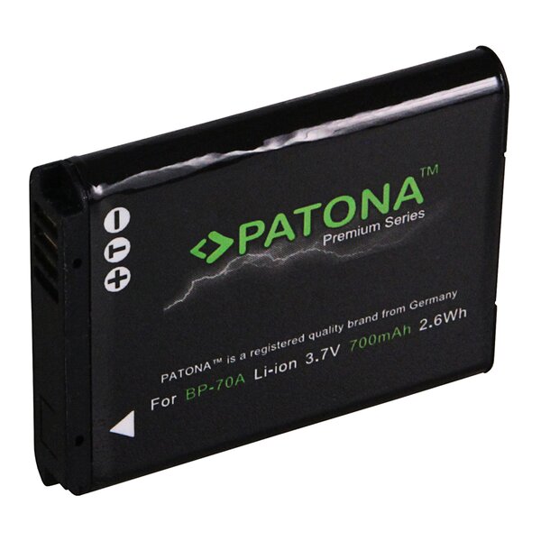 Patona Premium Akku für Samsung ES-65 ES-70 PL-80 PL-100 BP-70A BP70A 