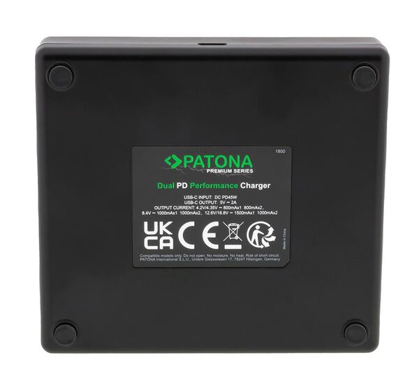 Patona Premium Dual PD Performance Ladegerät für Canon  BP-718