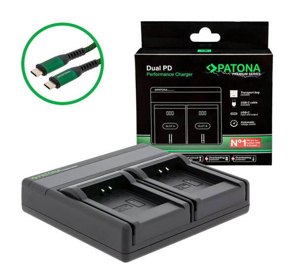 Patona Premium Dual PD Performance Ladegerät für Canon  NB-11L