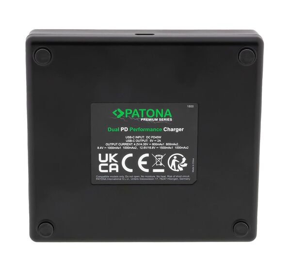 Patona Premium Dual PD Performance Ladegerät für Canon  NB-7L