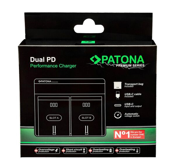 Patona Premium Dual PD Performance Ladegerät für Canon  NB-7L