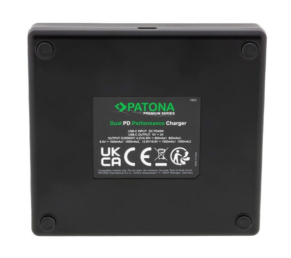 Patona Premium Dual PD Performance Ladegerät für Canon  NB-9L