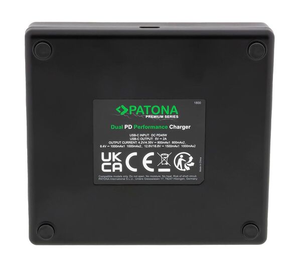 Patona Premium Dual PD Performance Ladegerät für Canon  NB12L