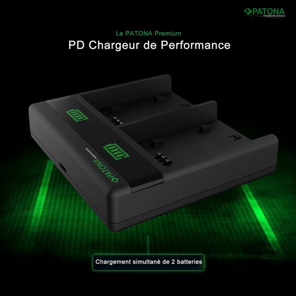 Patona Premium Dual PD Performance Ladegerät für Canon  SLB-10A 