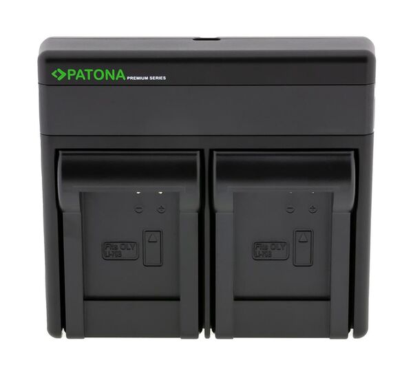 Patona Premium Dual PD Performance Ladegerät für Olympus  Li-70B incl. USB-C input/output