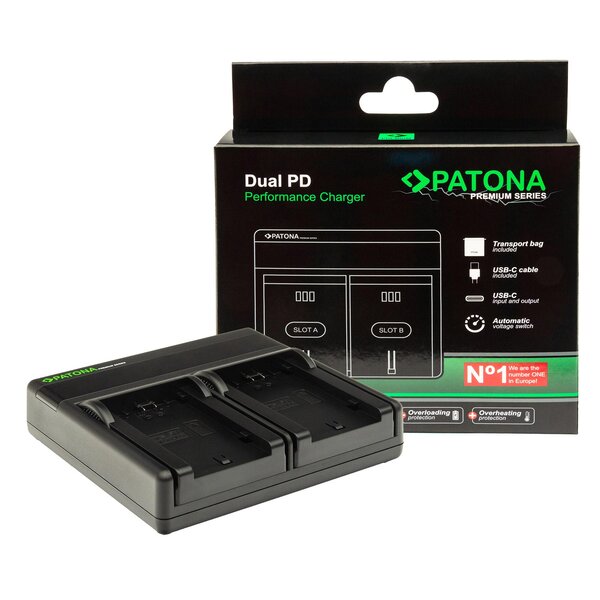 Patona Premium Dual PD Performance Ladegerät für Drift  CFXDC02 incl. USB-C input/output