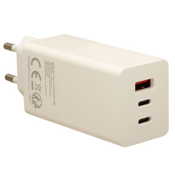 Patona Premium GaN PD100W Adapter  2xUSB-C 1xUSB-A weiß