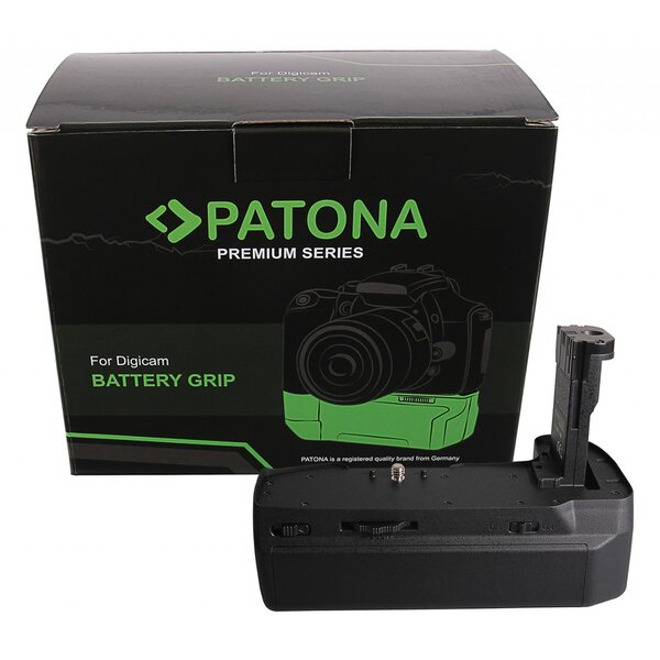 Patona Premium Handgriff für Blackmagic 4K 6K für 3 Batteries LP-E6N incl. USB C Charger 