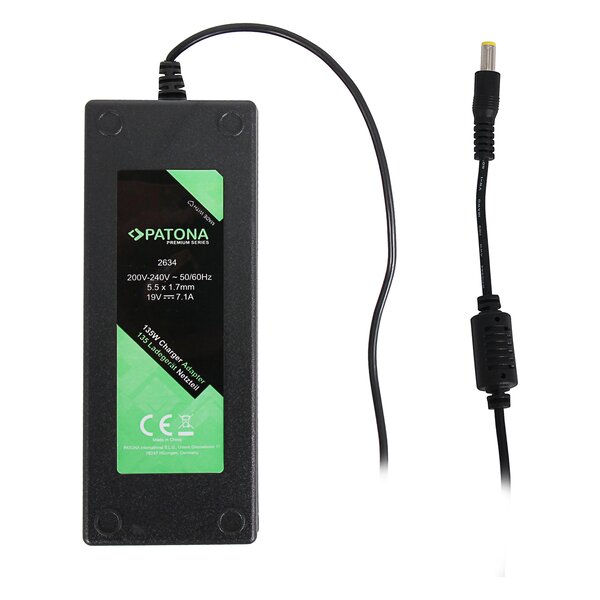 Patona Premium Ladegerät 135W 19V 7,1A 5,5 x 1,7mm 
