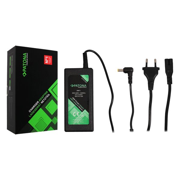 Patona Premium Ladegerät 19V 3,15A 60W für Samsung GT6000 GT7000 GT8800 GT8900 GT9000 