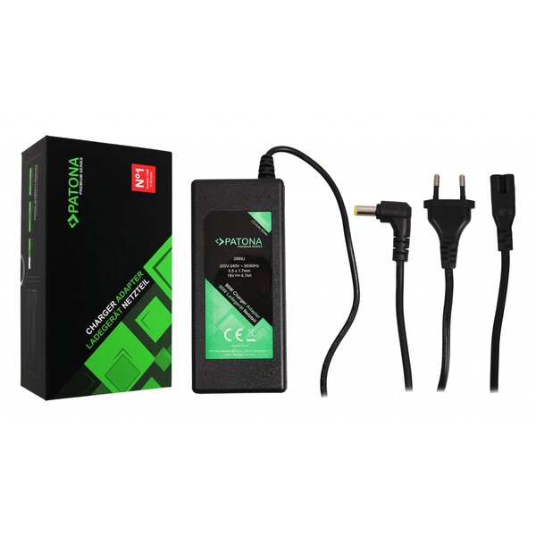 Patona Premium Ladegerät 19V 4,74A 90W für Acer Travelmate 2400 2410 2430 2440 2490 
