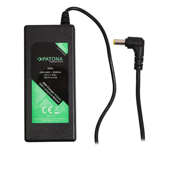 Patona Premium Ladegerät 19V 4,74A 90W für Acer Travelmate 2400 2410 2430 2440 2490 